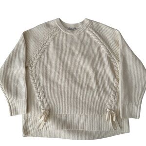 Abercrombie & Fitch Lace Up Crew Sweater